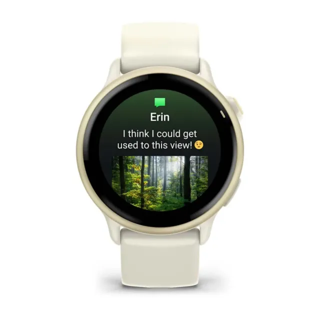 Смарт-часы Garmin Vivoactive 6 золотистый, ремешок слоновая кость 42,2мм
