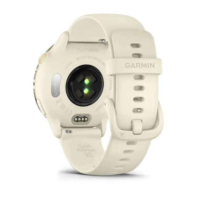 Смарт-часы Garmin Vivoactive 6 золотистый, ремешок слоновая кость 42,2мм