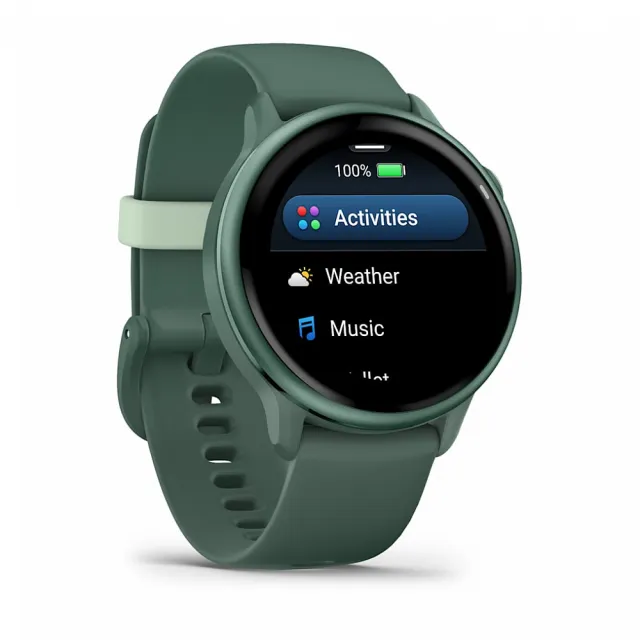 Смарт-часы Garmin Vivoactive 6 зеленый, зеленый ремешок 42,2мм