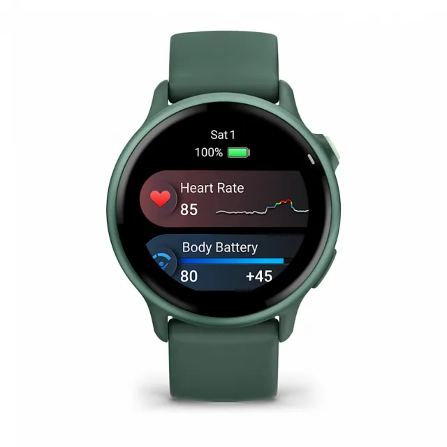 Смарт-часы Garmin Vivoactive 6 зеленый, зеленый ремешок 42,2мм