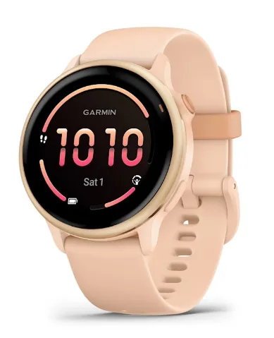 Смарт-часы Garmin Vivoactive 6 розовый, розовый ремешок 42,2мм