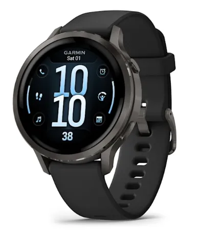 Смарт-часы Garmin Venu 4 черный, черный ремешок 41мм