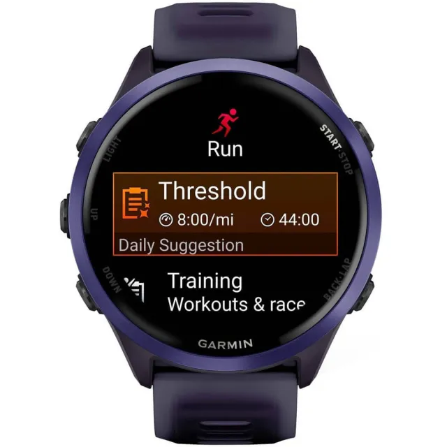 Смарт-часы Garmin Forerunner 570 фиолетовый, фиолетовый безель, фиолетовый ремешок 47мм