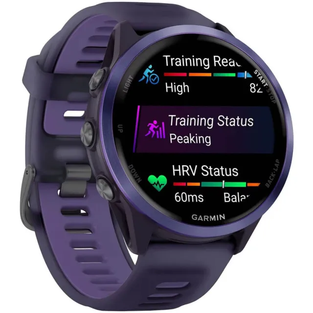 Смарт-часы Garmin Forerunner 570 фиолетовый, фиолетовый безель, фиолетовый ремешок 47мм