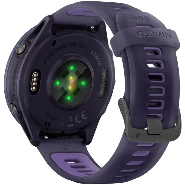 Смарт-часы Garmin Forerunner 570 фиолетовый, фиолетовый безель, фиолетовый ремешок 47мм