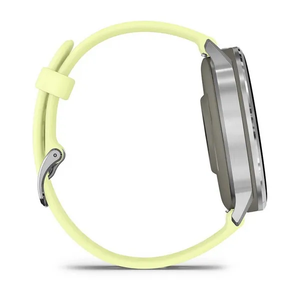 Смарт-часы Garmin Venu 4 серебристый, желтый ремешок 45мм