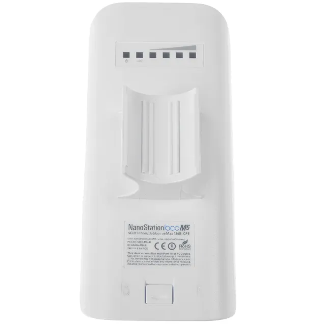 Точка доступа Wi-Fi Ubiquiti NanoStation Loco M5 (AP/CPE), 5 ГГц (a/n), airMAX, 3 км, MIMO 2х2