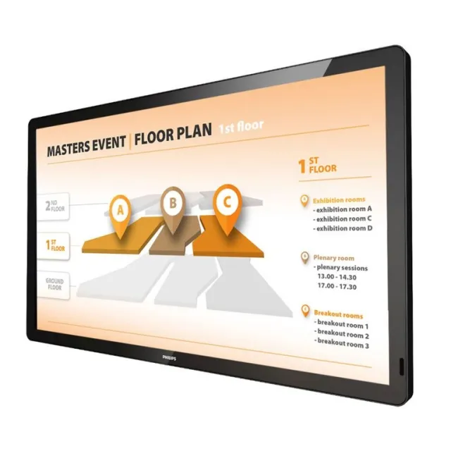 Интерактивный дисплей Philips 43BDL3452T/00 43", 18/7, UHD, 400 кд/м2, Android, CMND
