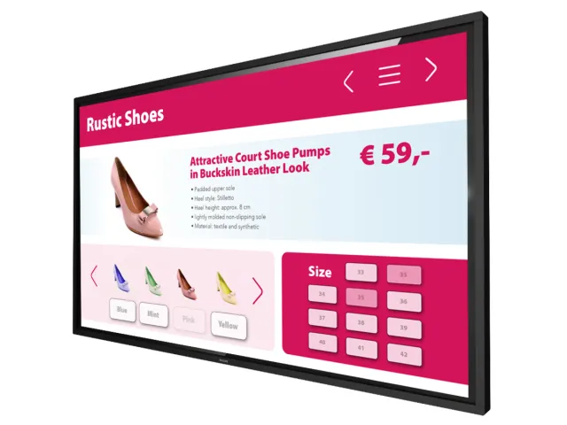 Интерактивный дисплей Philips 75BDL3652T/00 75", 18/7, UHD, 420 кд/м2, Android, CMND
