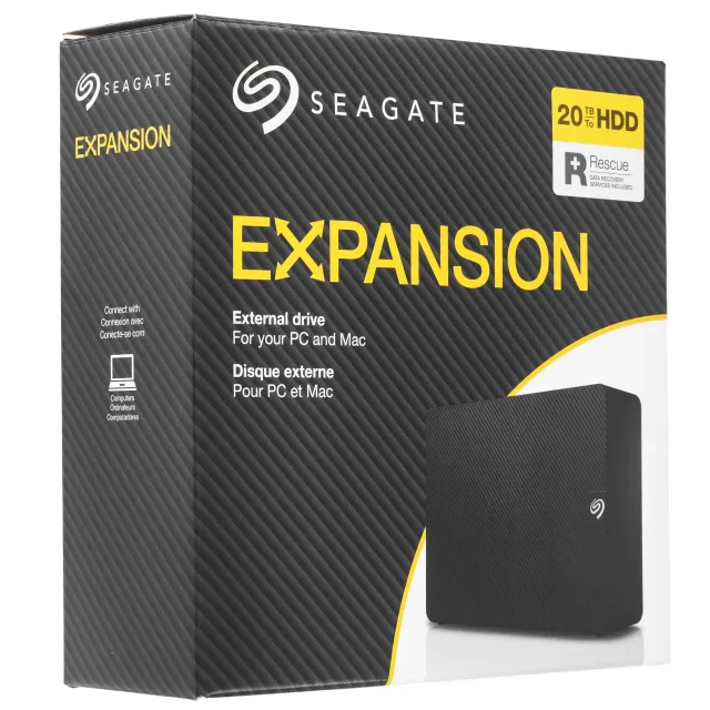 Внешний жесткий диск Seagate Expansion Desktop 20TB 3.5" USB 3.2 Gen 1 Black STKP20000400