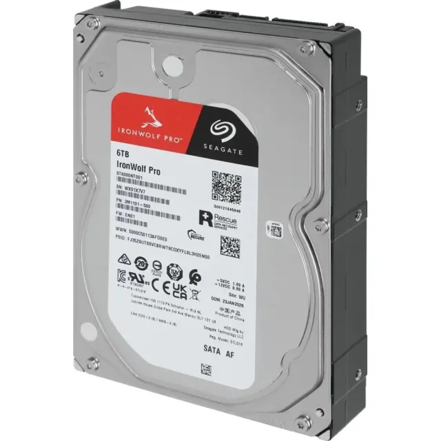 Жесткий диск Seagate IronWolf Pro 6TB 3.5'' 7200RPM 256MB SATA NAS ST6000NT001