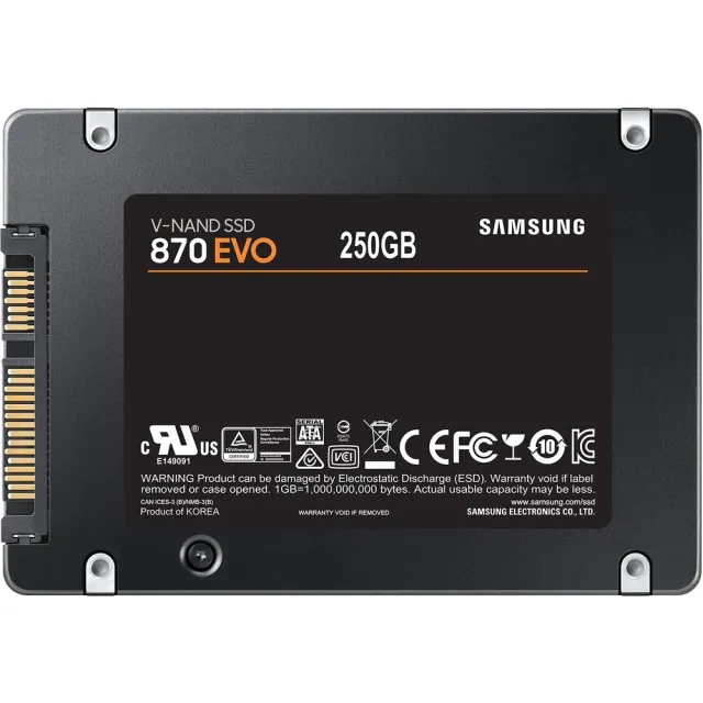 Твердотельный накопитель Samsung SSD 250GB 870 EVO SATA3 2.5”