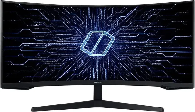 Монитор Samsung 34" C34G55TWWI, 3440x1440, VA, 165Hz, HDMI+DP, curved, black