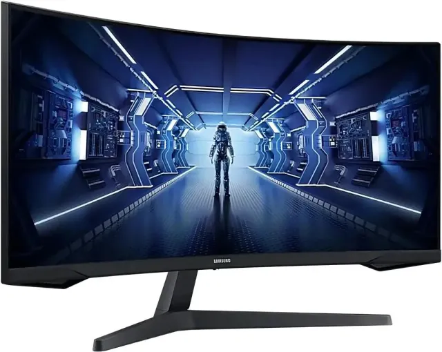 Монитор Samsung 34" C34G55TWWI, 3440x1440, VA, 165Hz, HDMI+DP, curved, black