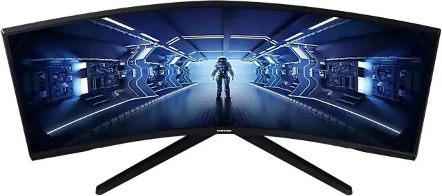 Монитор Samsung 34" C34G55TWWI, 3440x1440, VA, 165Hz, HDMI+DP, curved, black