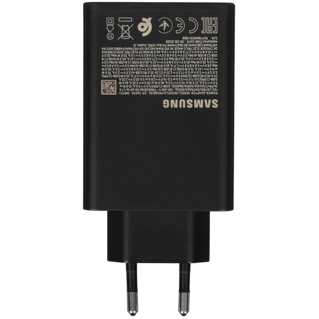 Сетевое зарядное устройство Samsung EP-T6530 65W 3-Port (USB-Cx2/USB) Black