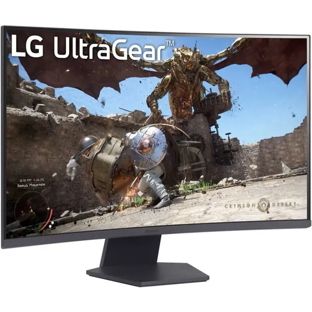 Монитор LG 32" 32GS60QC-B, 2560x1440,VA, 165Hz, HDMI+DP, изогнутый, черный