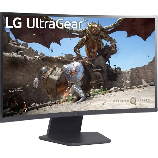 Монитор LG 27" 27GS60QC-B, 2560x1440,VA, 165Hz, HDMI+DP, изогнутый, черный
