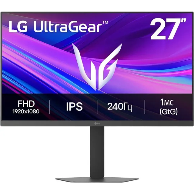 Монитор LG 27" 27G440A-B, 1920x1080, IPS, 240Hz, HDMI+DP, black