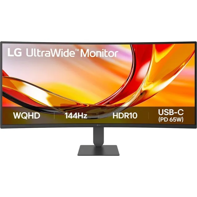 Монитор LG 34" 34U640B-B, 3440x1440, IPS, 144Hz, HDMI+DP+USB-C, MM, black