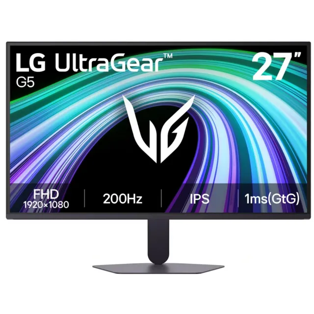 Монитор LG 27" 27G523B-B, 1920x1080, IPS, 200Hz, HDMIx2+DP, черный
