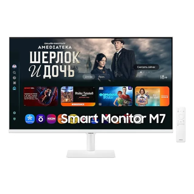 Монитор Samsung 32" S32FM703UI, 3840x2160, VA, 60Hz, HDMIx2+USB-C, white